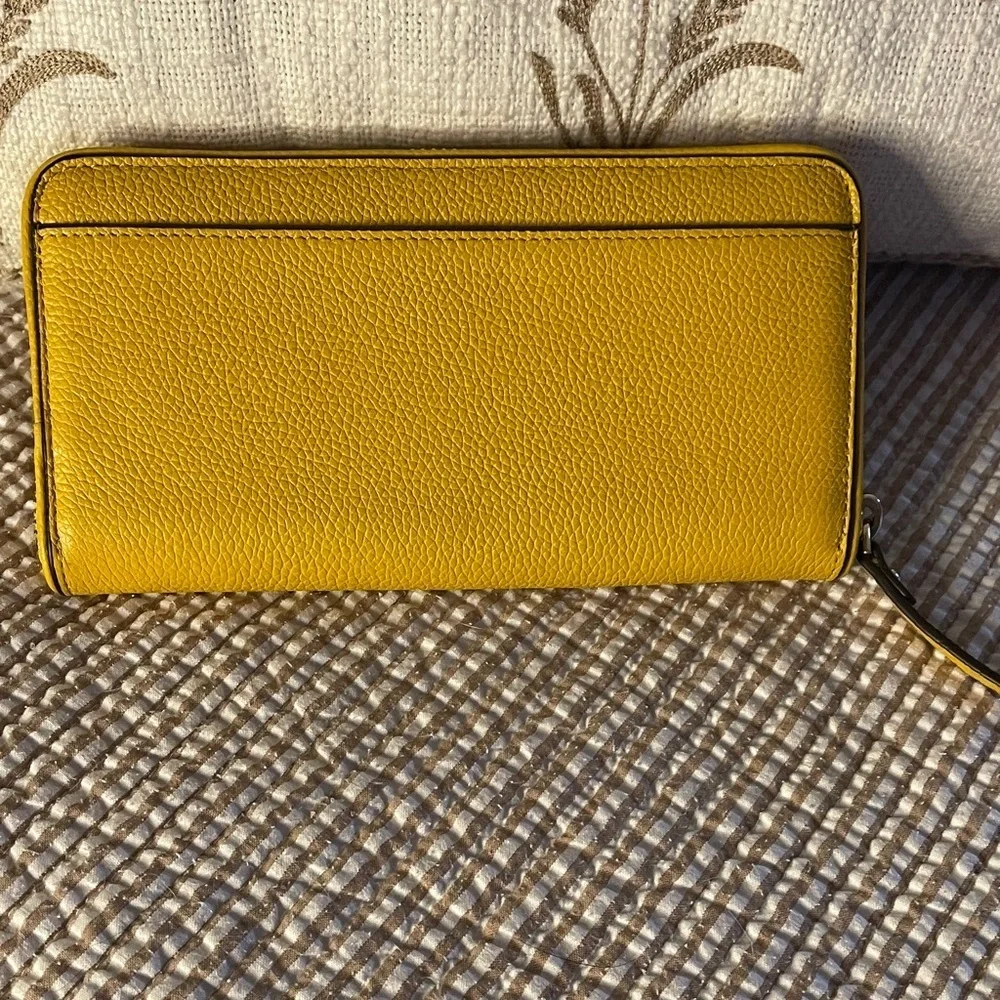 Kate Spade Mustard Yellow Long Wallet with Tassel